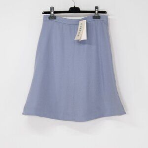Selene Made in Italy Sky Blue Wool A-Line Skirt – NWT